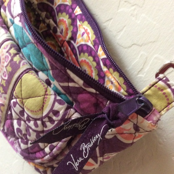 Vera Bradley Bag plum paisley small hipster style - Picture 3 of 14